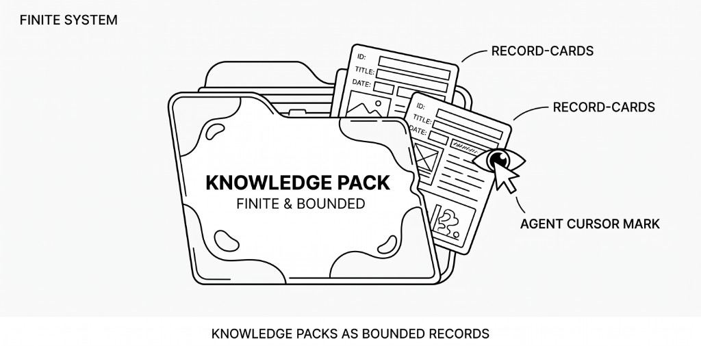 A bounded pack of structured records that an agent can read locally